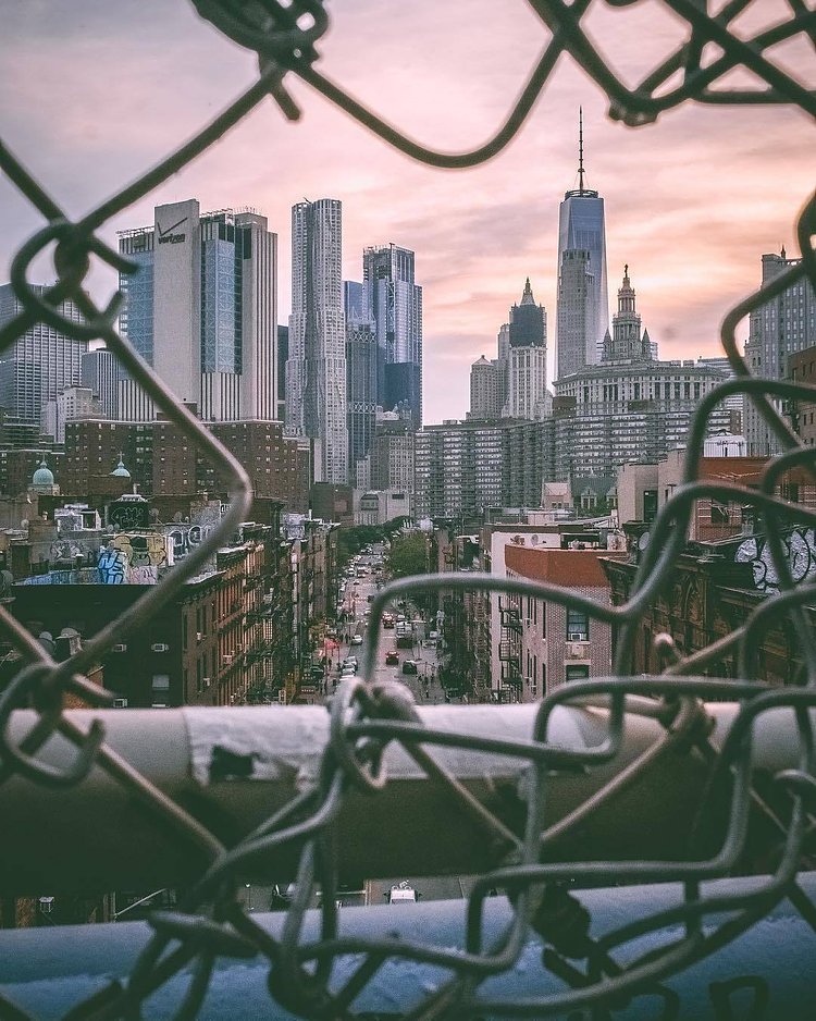 Lower Manhattan from Manhattan Bridge. 📸 @fliickman #viewingnyc #newyork #newyorkcity #nyc