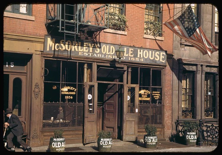 McSorley's Old Ale House. E. 7th St. New York Oct 7th 1942