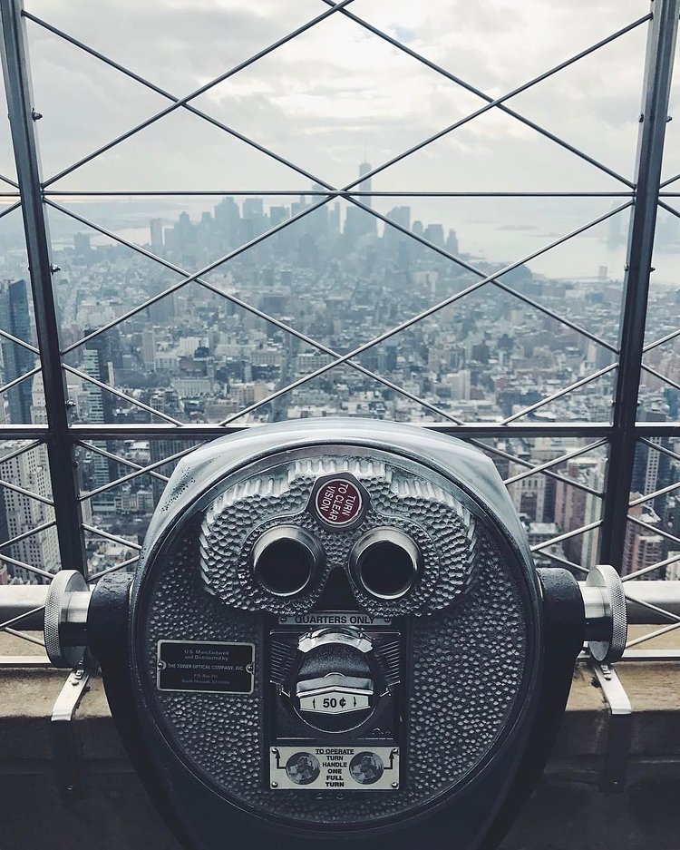 50 ¢ (quarters only) 
#empirestatebuilding