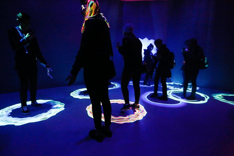 Inside the Museum of Feelings, an elaborate, walk-through advertisement for Glade products in Battery Park City in Lower Manhattan.