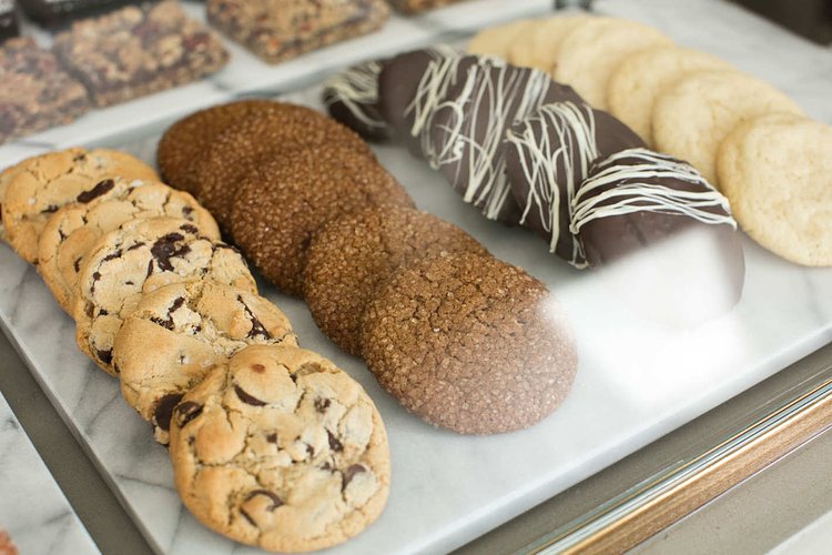 Cookies, including an unorthodox riff on the black-and-white.