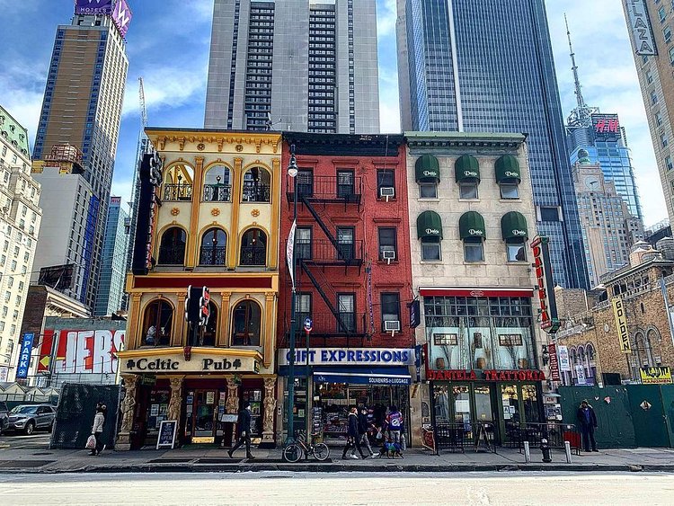 8th Avenue Between 45th and 46th Streets, Hell's Kitchen, Manhattan