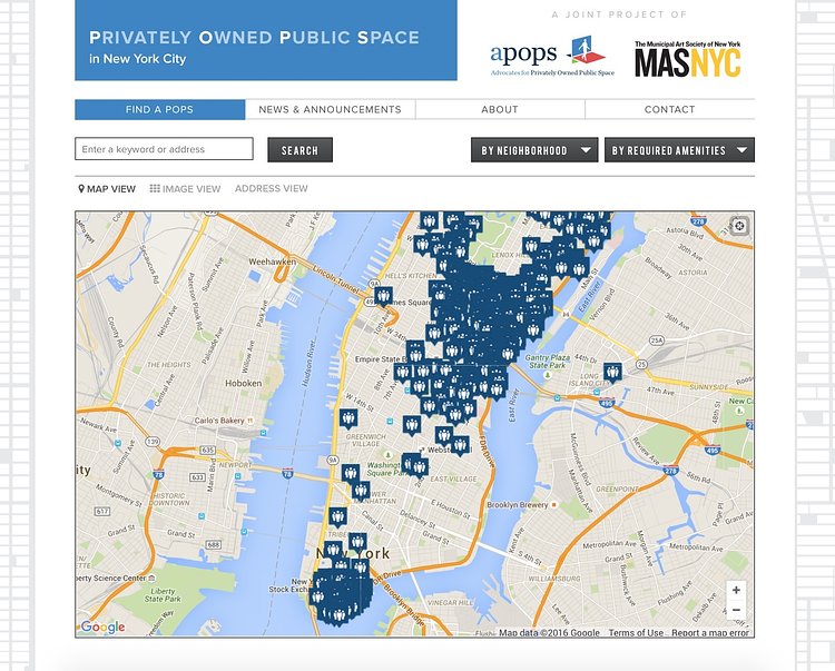 Privately Owned Public Space in New York City