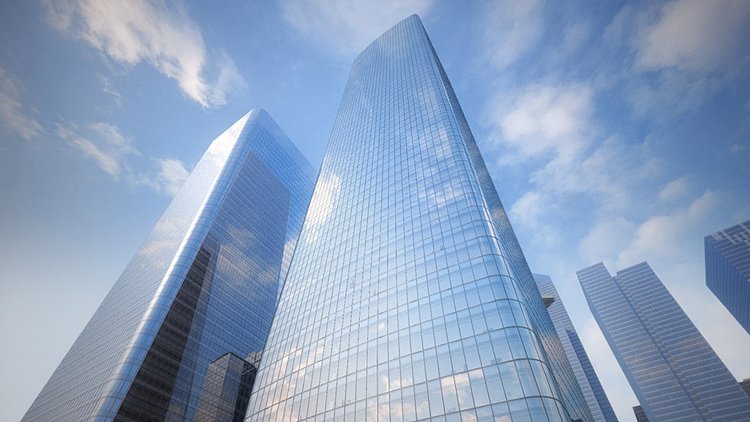 Inside, column-free floor plates will offer resident corporations a modern and efficient workplace, capable of adapting to their individual needs.