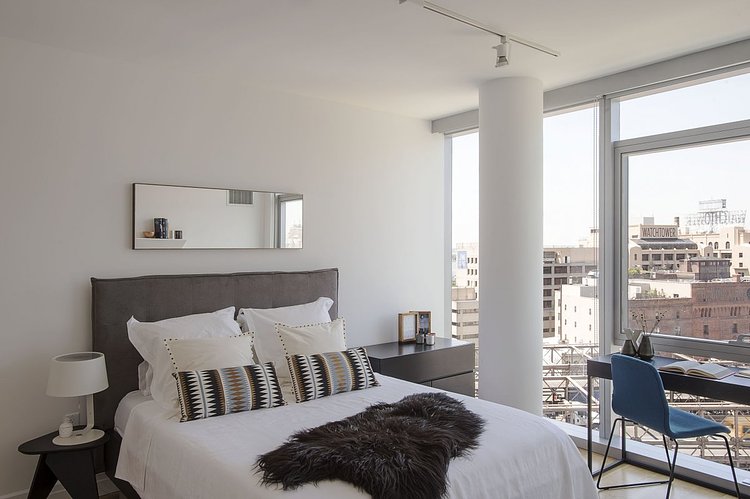 A one-bedroom unit like this might start at $3,498 a month, but monthly rent could go much higher depending on the view.