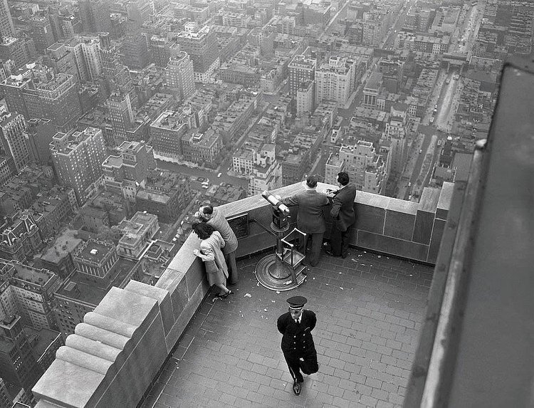 A view from Empie State Building - New York - 1947