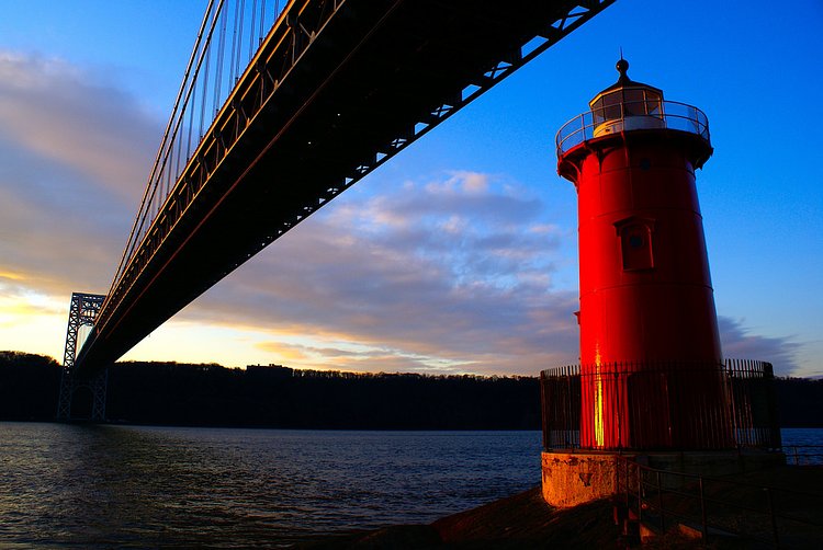 Little Red Lighthouse Under The GWB.