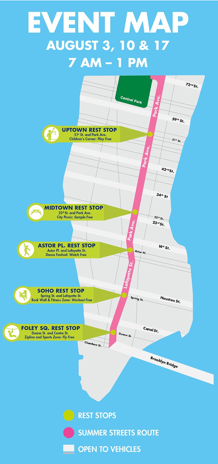 Summer Streets 2019 Map