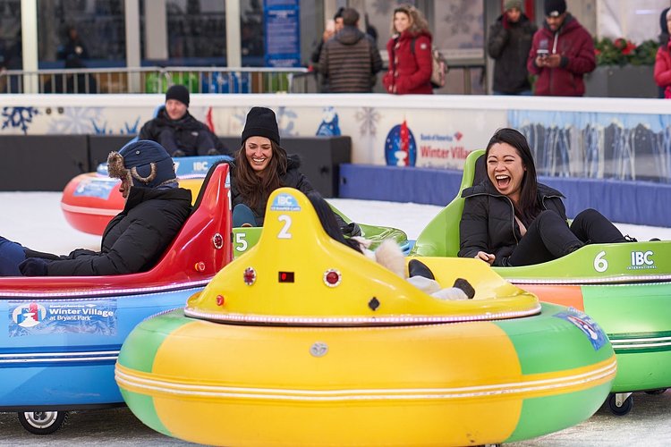 FrostFest: Bumper Cars. Bump, slide, and ride on the ice!
