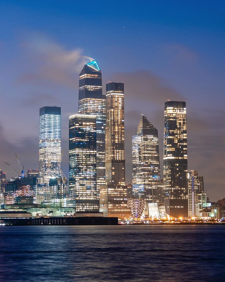 Hudson Yards from across Hudson River