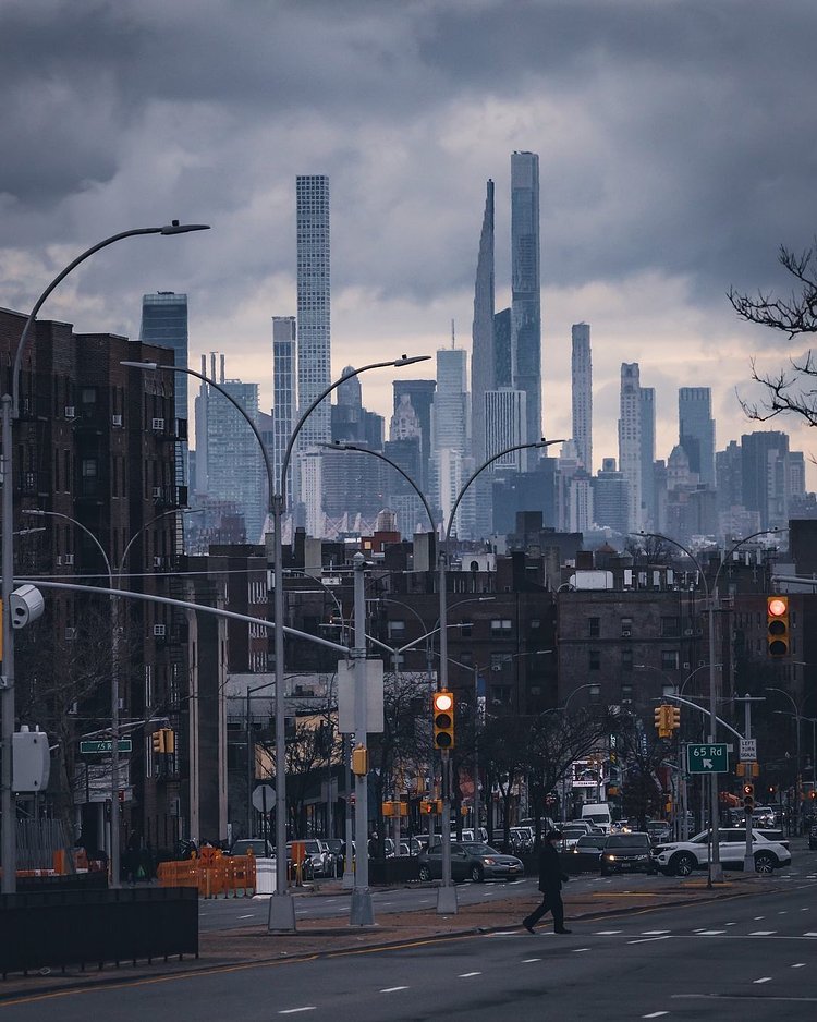 Manhattan Skyline from Rego Park, Queens