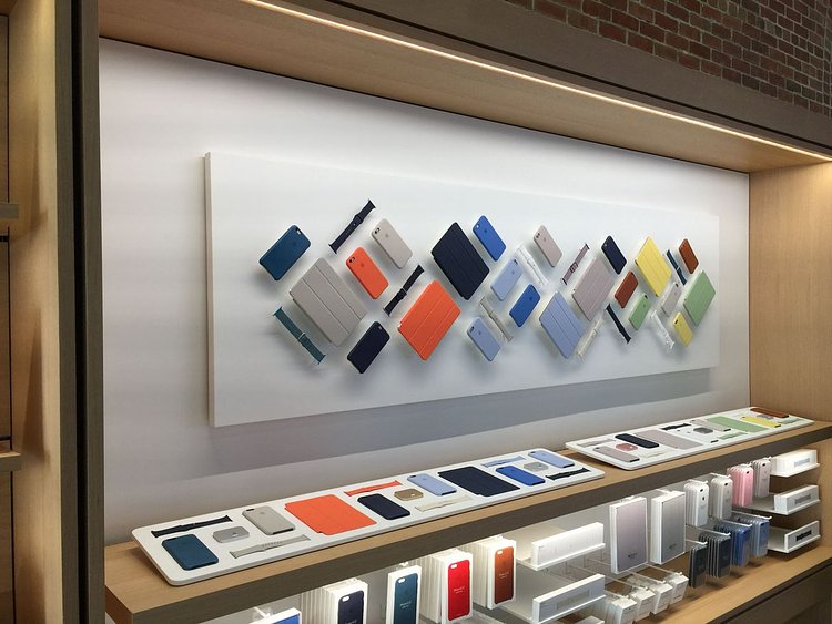 Apple says the avenue design should evoke the feeling of walking by neighborhood storefronts.