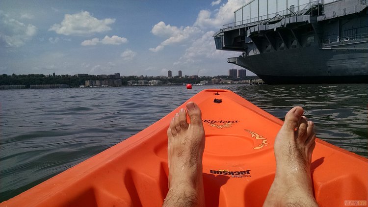 Kayaking on the Hudson