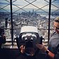View of Lower Manhattan from Empire State Building's 86th floor observation deck