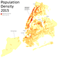 New York City Population Density, 2015
