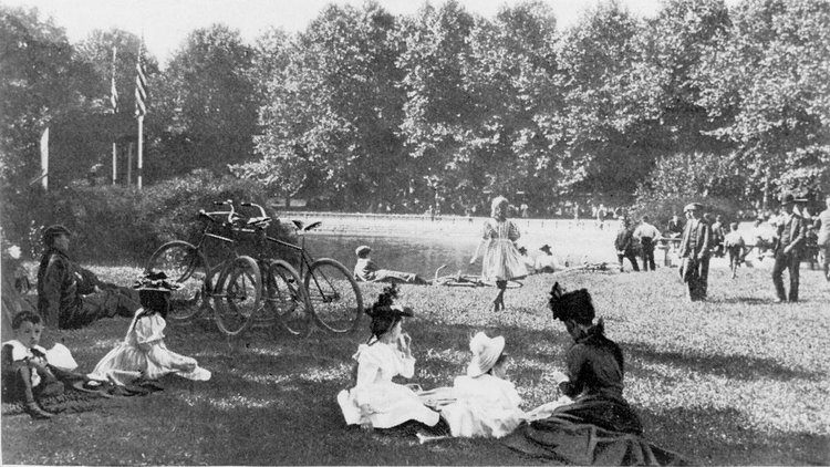 Music in the Park, Brooklyn, 1897.