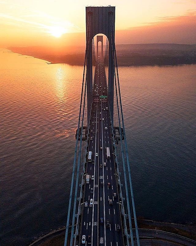 Verrazano Bridge, New York. Photo via @zura.nyc #viewingnyc #newyork #newyorkcity #nyc #verrazanobridge