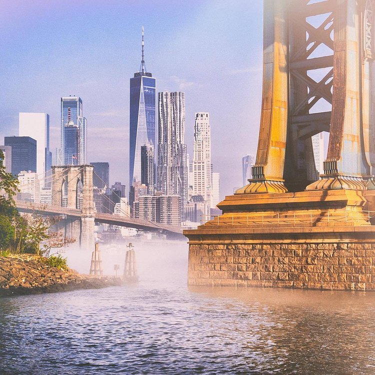 Dumbo, Brooklyn. Photo via @bklyn_block #viewingnyc #newyork #newyorkcity #nyc #manhattanbridge #dumbo