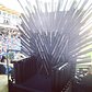 They even had an #IronThrone made of baseball bats last night. The #StatenIslandDirewolves crushed the #HudsonValley #Lannisters on #GeorgeRRMartin night in #KingsLanding aka #StatenIsland. #StatenIslandYankees #MinorLeagueBaseball #baseball #NYC #Direwolves #GRRM #GameOfThrones