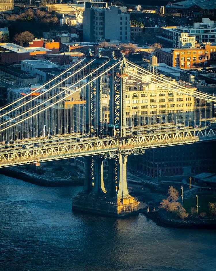 Manhattan Bridge from up above.